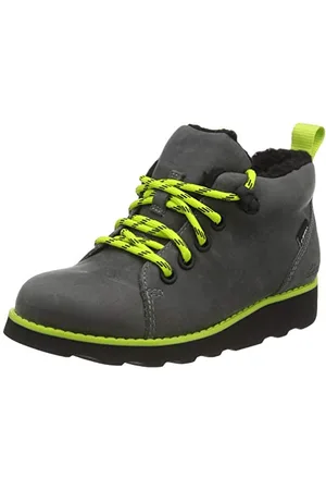 Clarks Jungen Crown Tor K Chukka-Stiefel, Grau (Grey Leather), 29 EU