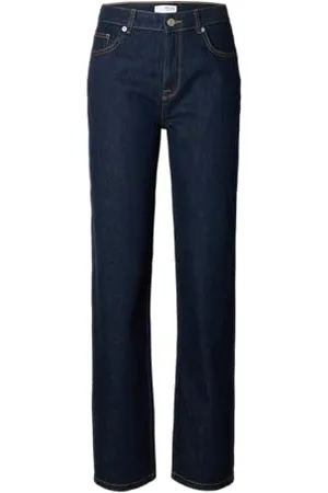 SELECTED Female Straight Fit Jeans Dunkelblaue