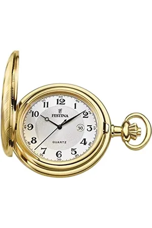 Festina Herren Analog Quarz Uhr mit Edelstahl Armband F2036/1
