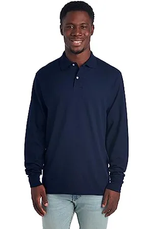Jerzees Herren, Damen Spot Shield Long Sleeve Polo Sport Shirt Poloshirt, , Mittel