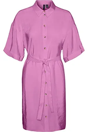 VERO MODA VMQUEENY S/S Short Shirt Dress WVN GA
