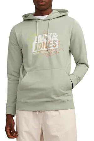 JACK & JONES Herren JCOMAP Summer Logo Sweat Hood Kapuzenpullover, ,S