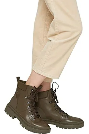 ESPRIT Damen 091ek1w314 Stiefelette, Khaki Green, 40 EU