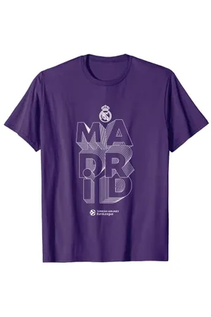 Euroleague Real Madrid Collection Weißes Logo T-Shirt