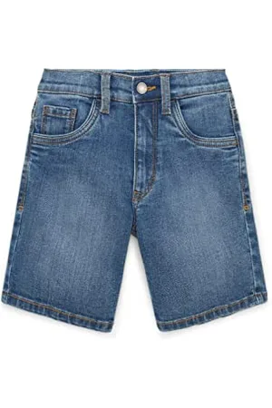 TOM TAILOR Jungen Kinder Bermuda Jeans Shorts 1035696, Blau, 128
