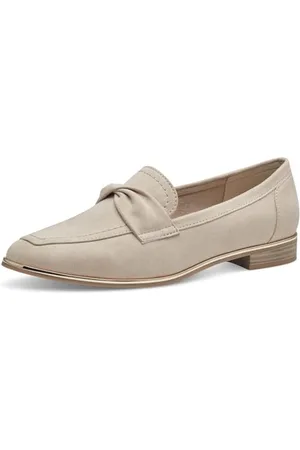 Marco Tozzi Damen Slipper mit Blockabsatz Vegan, Beige , 40 EU