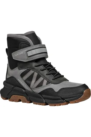 Geox J FLEXYPER Plus Boy Snow Boot, Grey/Black, 28 EU