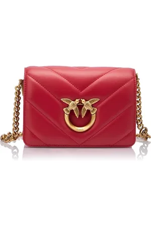 Pinko Damen Love Click Mini Sheep Nappa Big Chevron Tasche