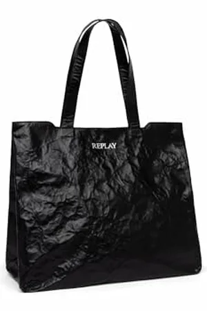 Replay Damen Tasche aus Kunstleder, (Schwarz), Onesize