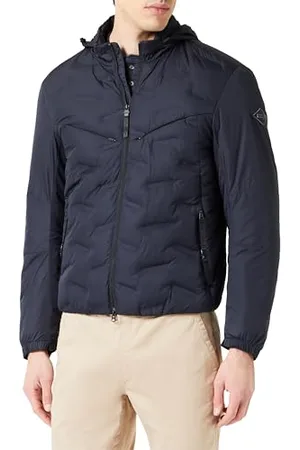 Replay Herren Jacke mit Kapuze, (Blau), XL