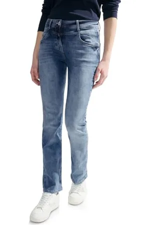 CECIL Damen B377213 Bootcut Jeanshose, , 31W / 32L