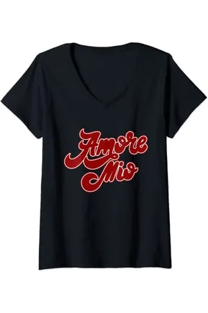 AMORE Damen Mio T-Shirt mit V-Ausschnitt