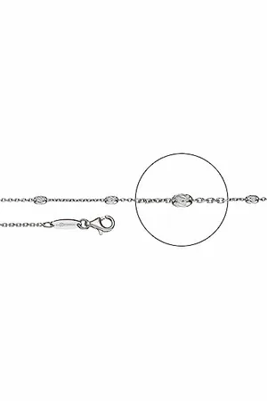 Der Kettenmacher Damen Halskette Ankerkette Ovaline aus Sterlingsilber in der Farbe , Länge: 60cm, A4-60S