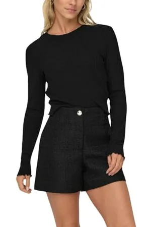 ONLY Damen ONLKISSER L/S Short TOP CC JRS 15299623, ,S