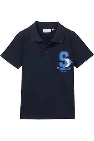 TOM TAILOR Jungen Kinder Pique Polo-Shirt mit Print, , 92/98