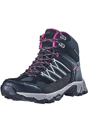 Black Crevice Damen Trekkingschuhe High, Wasserdicht, schwarz/pink, 36