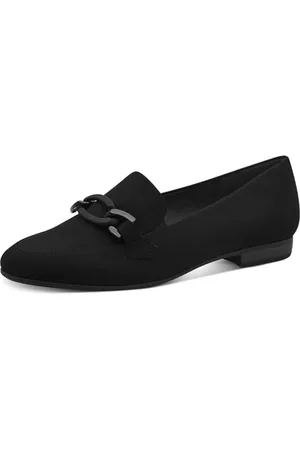 Jana Damen Slipper mit Blockabsatz Vegan, (Black), 36 EU