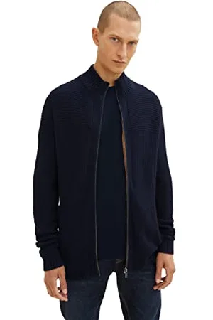 TOM TAILOR Herren Strickjacke mit Wolle 1033527, , L
