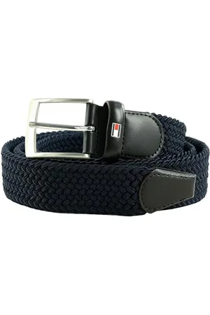 Tommy Hilfiger Herren Gürtel New Adan Belt 3,5 cm Stoffgürtel, , 80 cm