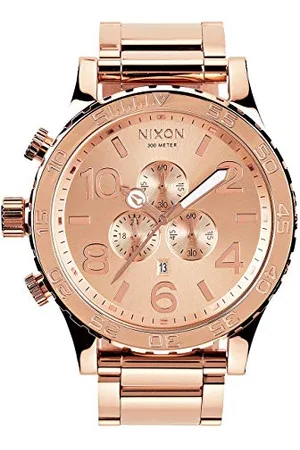 Nixon Unisex Chronograph Quarz Uhr mit Edelstahl beschichtet Armband A083897-00