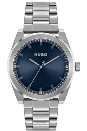 HUGO BOSS Analog Quarzuhr für Herren Kollektion #Bright mit Edelstahlarmband Edelstahlarmband - 1530361