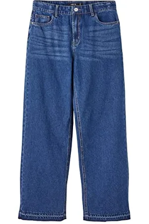NAME IT Mädchen NLFLETIZZA DNM HW Straight Pant W. LD Jeanshose, , 176