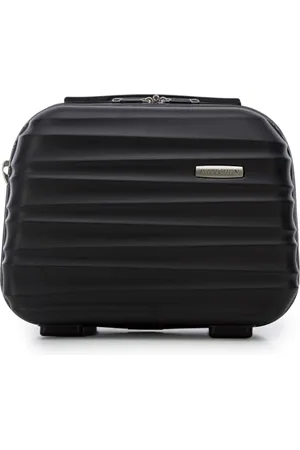 Wittchen Kosmetikkoffer Reisekoffer Handgepäck Kabinengepäck Rollkoffer Hartschale aus ABS Zahlenschloss Reisegepäck Kulturbeutel Kosmetikkofer Kosmetiktasche Damen Groove Line