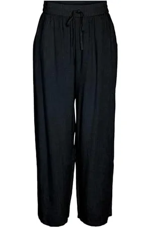 Noisy May Weite Relaxed Fit Culotte Modisch Lässige Jogging Stoffhose Leinen, Farben: , Größe:M