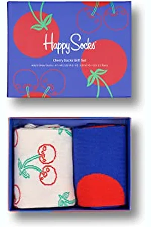 Happy Socks Unisex 2-pak kirsebær sokker gave sæt Socks, , 36-40 EU