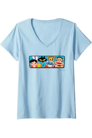 Paul Frank Damen Julius fährt die Bande T-Shirt mit V-Ausschnitt
