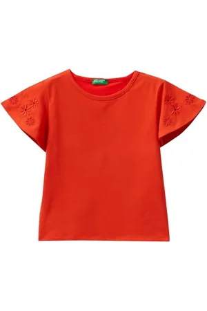 Benetton Mädchen 3p4zc10i4 T-Shirt, Brillantrot 3t5, M