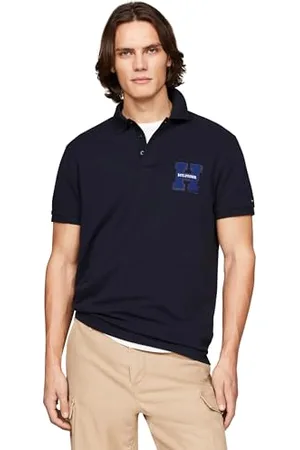 Tommy Hilfiger Herren Poloshirt Kurzarm Boucle Embro Regular Fit, , XXL