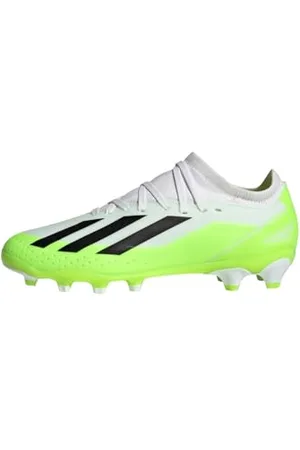 adidas X Crazyfast.3 Multi-Ground Boots Fußballschuhe, Cloud White/Core Black/Lucid Lemon, 28 EU