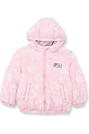 Fila Unisex Kinder Tonk Jacket Padded, Mauve Shadow/Egret Tom & Jerry AOP, 122/128