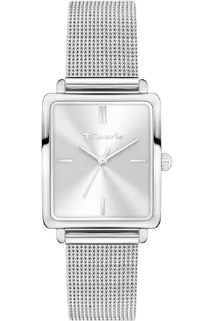 Tamaris Damen Analog Quarz Uhr mit Edelstahl Armband TT-0183-MQ