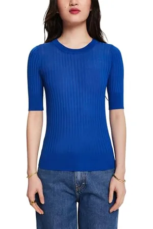 ESPRIT Damen 024ee1i332 Pullover, Bright Blue, XXL EU