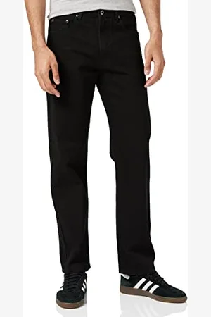 Enzo Herren Straight Jeans BCB5, Schwarz (Black), 46S