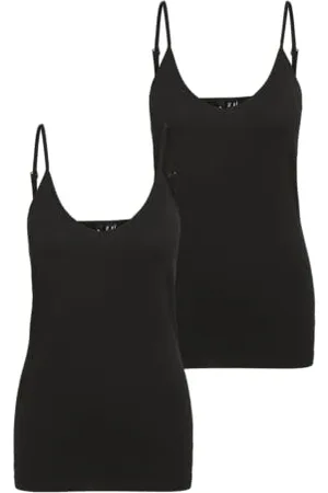 VERO MODA Damen VMMAXI My Soft V Singlet 2PACK Top, ,M