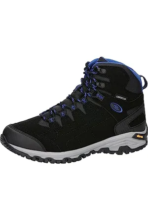 BRUTTING Herren Mount Shasta High Traillaufschuh, Schwarz/Blau, 45 EU