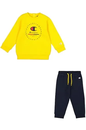 Champion Jungen Legacy Graphic Shop Td (306847) -Ultra-Light Soft Compact Powerblend Fleece Crewneck Anzug, , 9 Months
