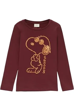 QS by s.Oliver Cartoon Langarm T-Shirt für Mädchen, Mädchen, Langarm, T-Shirt, 116