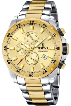 Festina Unisex-Erwachsene Analog Quarz Uhr mit Edelstahl Armband F20562/1
