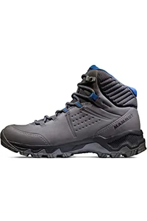Mammut Nova IV Mid GTX Women | Wanderschuhe für Damen, Wasserdichte Trekkingschuhe, Outdoor Schuhe, Gore-Tex Bergschuhe, Sportschuhe für Hiking |Titanium-Light Ice, 4