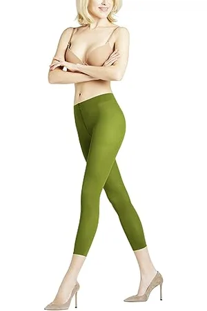 Falke Damen Leggings Pure Matt 50 DEN Capri W LE halb-blickdicht einfarbig 1 Stück, , S