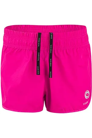 STARK SOUL Damen Sport Short Fitness Short vital, Funktionsshort, Atmungsaktiv, Schnelltrocknende Trainingsshort - Pink - XL