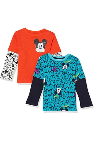 Amazon Disney | Marvel | Star Wars Jungen Langärmelige 2-In-1-T-Shirts, 2er-Pack, , 10 Jahre