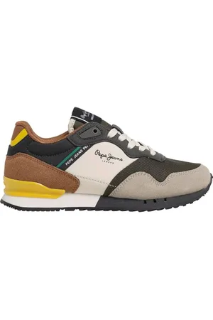 Pepe Jeans London Park B Sneaker, Dunkelbraun, Stein, Beige, 40 EU