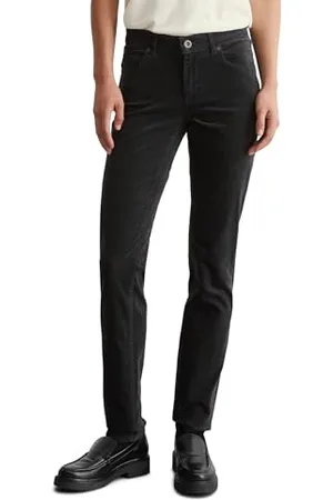 Marc O’ Polo Marc OߴPolo Damen Samthose mit Stretch-Anteil Slim Fit, Grau (Dark Graphite), W31/L32