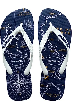 Havaianas – Top Nautical, bequeme, leichte und vielseitige Flip-Flops, Design im Marinestil, breite Riemen, Herren