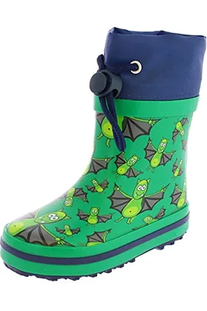 Beck Jungen Vampir Warm Gummistiefel, GrÃƒ¼n, 19 EU